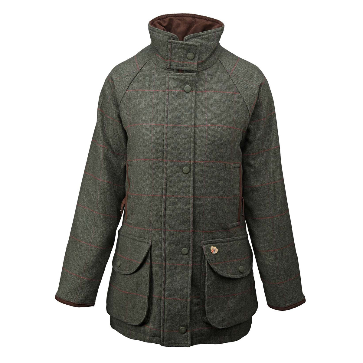 Combrook Ladies Tweed Shooting Field Coat - Regular Fit-Alan Paine-Conrad Hasselbach Shoes &amp; Garment