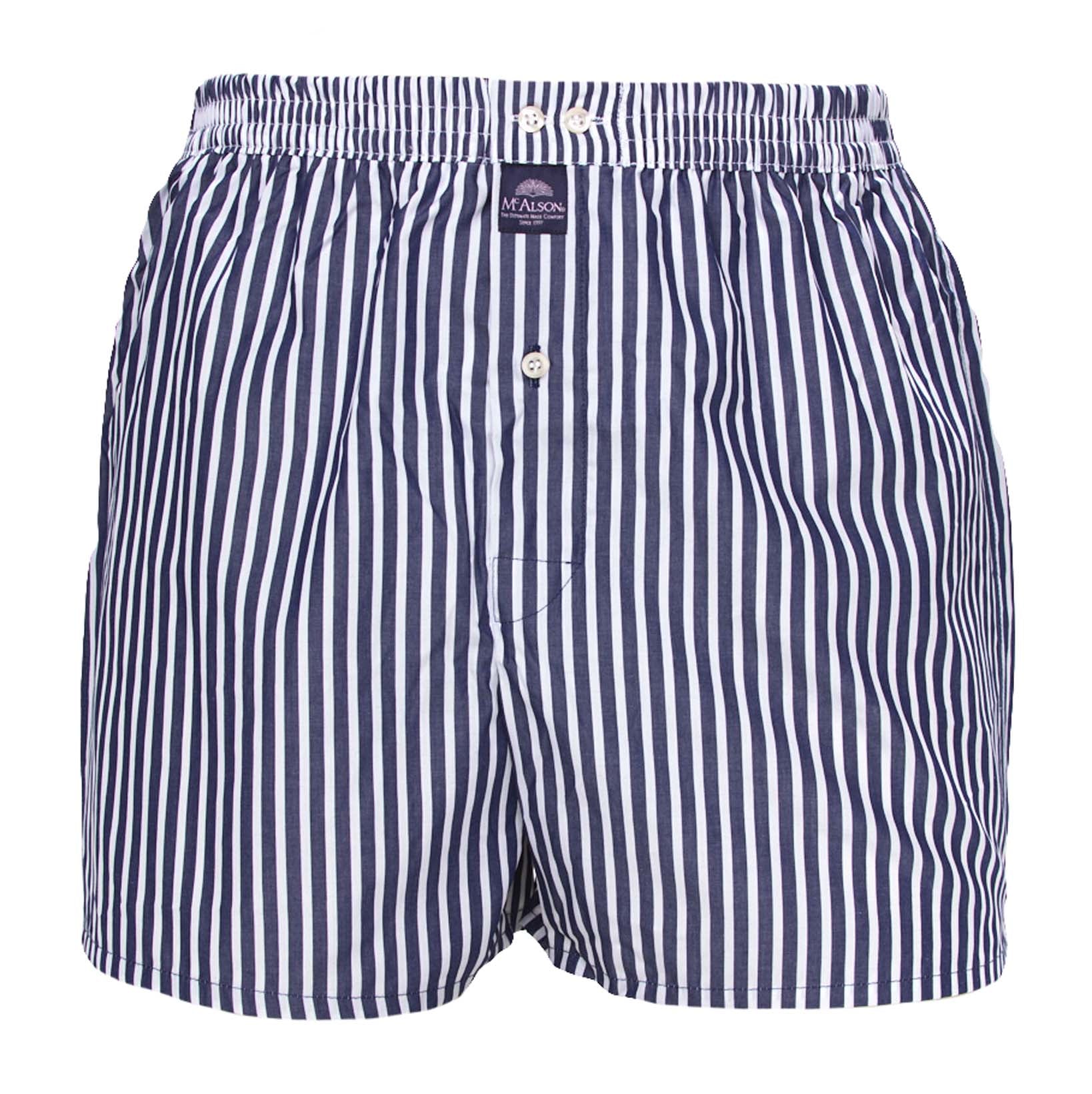 Klassische Boxershorts - Gestreift-Mc Alson-Conrad Hasselbach Shoes & Garment