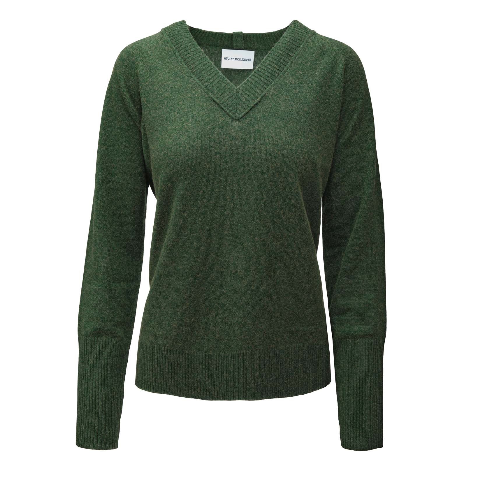 Pullover mit V-Ausschnitt-herzensangelegenheit-Conrad Hasselbach Shoes & Garment